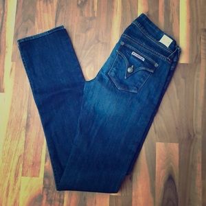 Hudson slightly distressed Ginny straight leg jean